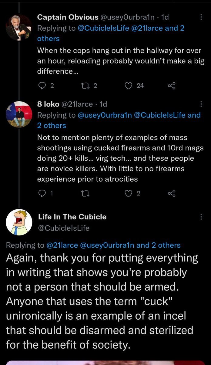 Bad Weapon Takes tweet media