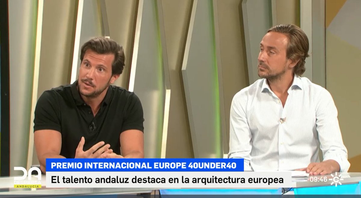 En <a href="/canalsur/">CanalSur</a> recibimos dos de los mejores arquitectos de Europa menores de 40 años. Son Konstantino Tousidonis y Fernando Mena del estudio <a href="/TousidonisAnisi/">TOUSIDONIS ANISI</a>. Han recibido el Premio Internacional Europe 40 Under 40