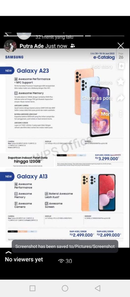 putraadeee's tweet photo. Promo Samsung Buaran Store, cashback up to 1jt untuk serie S22, dan 500rb untuk serie A.

Bisa cicilan tanpa kartu Kredit : Indodana, HCI, Blibli, Kredivo, Akulaku, dll

Kami juga menyediakan Trade In untuk semua type HP. #samsungexperiencepartner

Happy shopping stay healthy🙏🏻 https://t.co/u4Dvlx1HIX