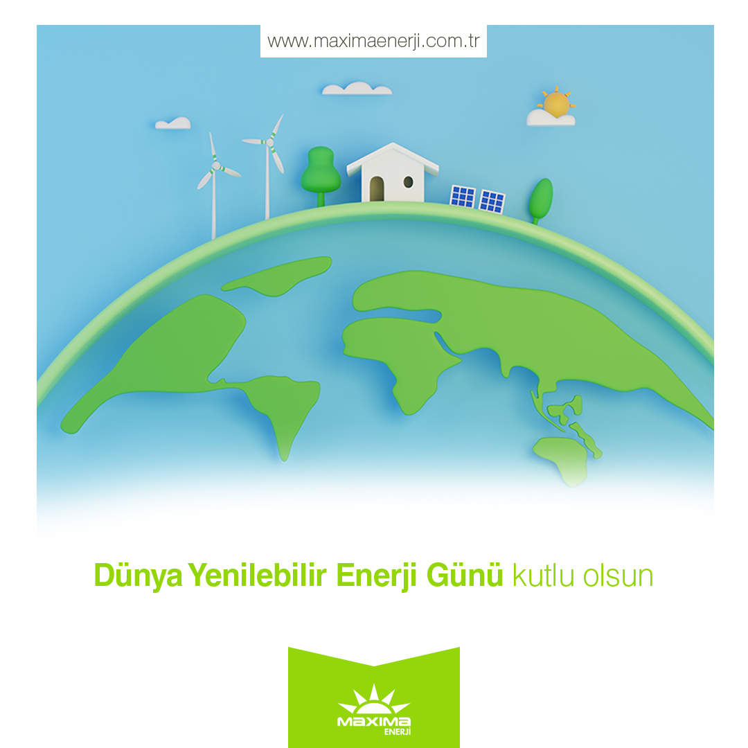 Sürüdürülebilir bir enerji, tasarruf ve güvence için; Dünya Yenilenebilir Enerji Günü kutlu olsun! 🌱
#dünyayenilenebilirenerjigünü #güneşenerjisistemleri #Maxima