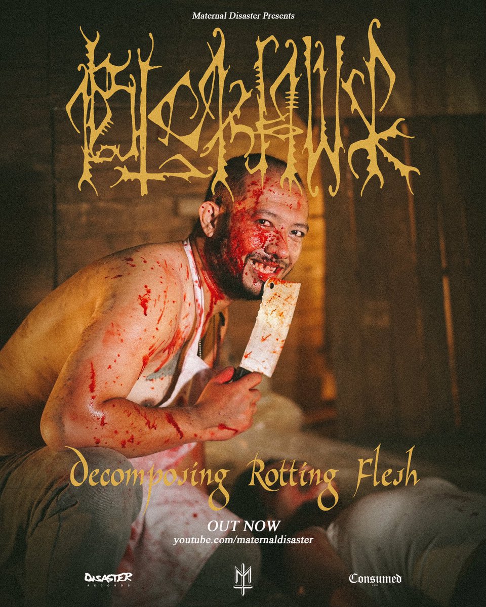 Dropped via <a href="/maternalDSSTR/">MATERNAL DISASTER</a> yesterday. Kindly visit their youtube to see this bloody clip &amp; set your volume maximum for maximum experiences #blckhwkblood #decomposingrottingflesh #maternaldisaster