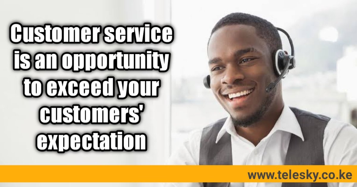 TeleSkyLtd's tweet photo. Customer service is an opportunity to exceed your customers' expectation #telesky #customerservice #callcenter https://t.co/F57ABLT9Aq