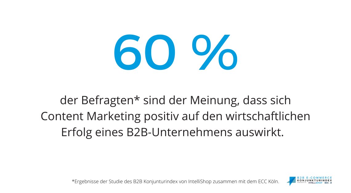 IntelliShopAG's tweet photo. Content Marketing ist längst im B2B-Handel angekommen und wird dort zukünftig weiter an Relevanz gewinnen 📈 Wie ist Ihre Meinung dazu? 🤔

Alle weiteren Ergebnisse finden Sie in der B2BKix Studie ➡️ https://t.co/HEJtWf03K8
#b2bcontentmarketing #b2becommerce #b2bmarketing https://t.co/R6NCl2jbML