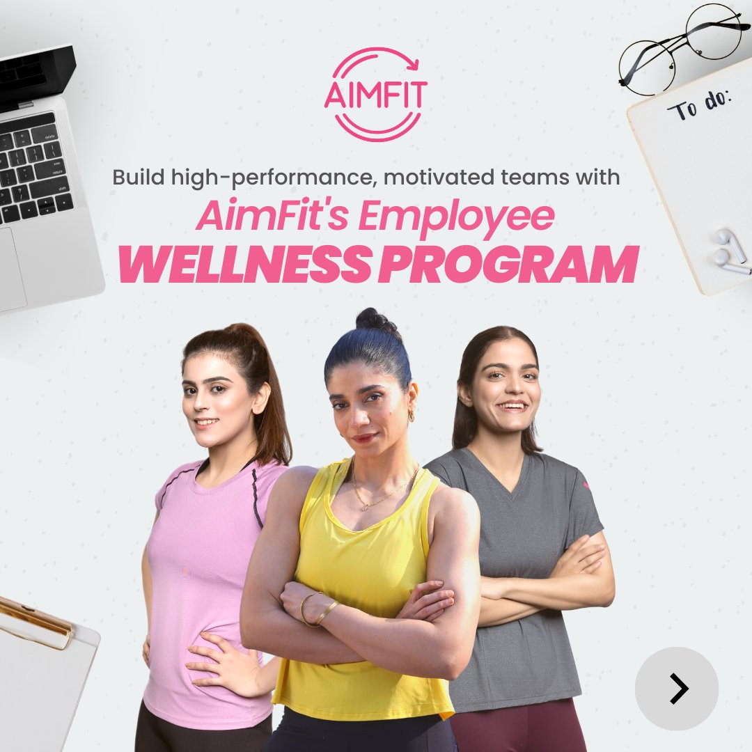 aimfitofficial's tweet photo. AimFit's Employee Wellness Program – a holistic digital health &amp; wellness solution created for working professionals, just like YOU!

Reach out at zainab.afzal@aimfit.com and we'd love to take you through our program, which can be uniquely customized to your company's needs. https://t.co/2vkaQuQd43