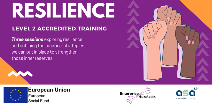 🙋‍♀️Do you want to learn how to bounce back from difficult life events? 

Our FREE resilience course can help! Over three sessions you will gain practical strategies you need to strengthen your inner reserves. 👏

Book here ➡️ow.ly/6IKW50JCMul