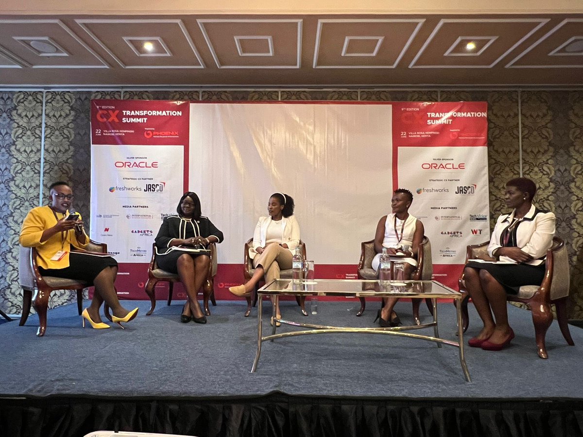 Pbi_events's tweet photo. Right as the women in CX take over! 

A glimpse from the Women CXO Panel Discussion at the 9th edition CX transformation summit in Nairobi, Kenya

#cx #cxtransformation #digitalcx #digitaltransformation #customerexperience #pbi_events #kenya #cxevents #CXTSummit #cxkenya https://t.co/O6i20b2Uy0