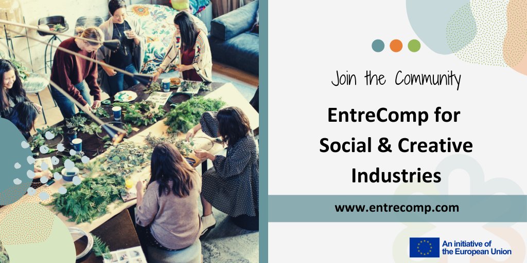 🚀Join the first community connecting #EntreComp practitioners working with social enterprises and creative industries on the topic of entrepreneurial competences development
✅Register your profile at ▶︎ bit.ly/entrecompprofi…
✅Join the community ▶︎ bit.ly/entrecompcommu…