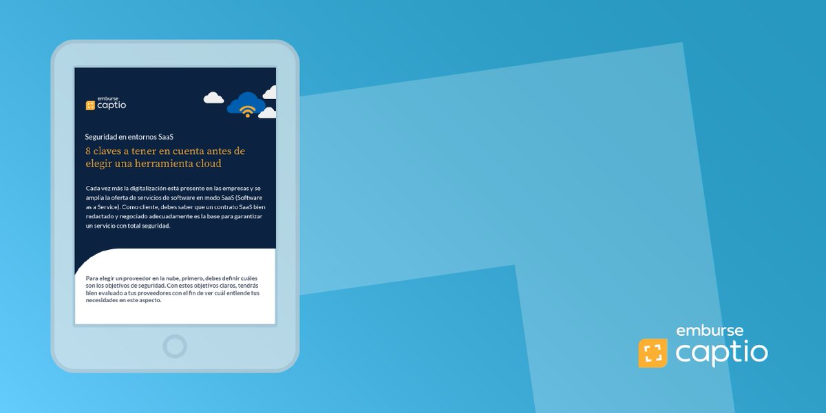 🔧¿Cuáles son los objetivos de seguridad de tu empresa? Te planteamos las 8 claves que debes tener en cuenta antes de elegir una herramienta cloud.
➡️ Conócelas en esta infografía gratuita: hubs.li/Q01dbxns0
#informationsecurity #seguridadinformática #SaaS #EmburseCaptio
