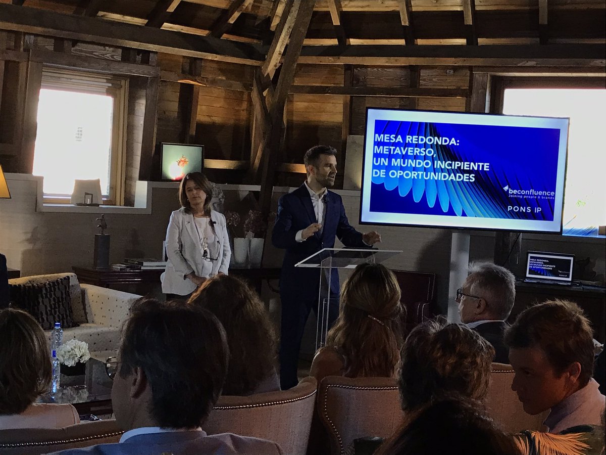 beconfluence's tweet photo. Comienza la mesa redonda ‘Metaverso, un mundo incipiente de oportunidades’, organizada por @beconfluence y @PONS_IP.
#metaverso 

¡Bienvenid@s! https://t.co/O9DQry5gm4