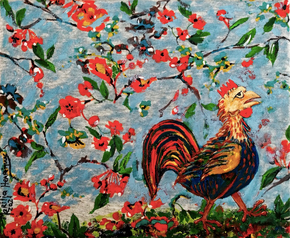 MariliaHart's tweet photo. GM FAM 🐓🌼☀️

"The Charming Rooster" 🐓💚 @objktcom 
https://t.co/mAJvCxeAHi

Cocorococóó 🐓🎶
Only 7 left 👩🏼‍🎨
7/20 Ed
3 $XTZ 

#NFT #painting #nftart #NFTCommunity #objktcom #tezos #CleanNFT #XTZ #NFTartist https://t.co/ogoAye0w8N