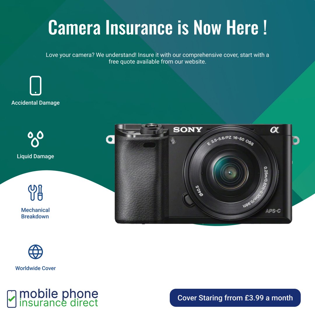 MPID_UK's tweet photo. Love your camera? We understand! Insure it with our comprehensive cover, start with a free quote available from our website.
https://t.co/7mpn70KdoY
#camerainsurance #gadgetinsurance #mpid https://t.co/1iNoOqqOBa
