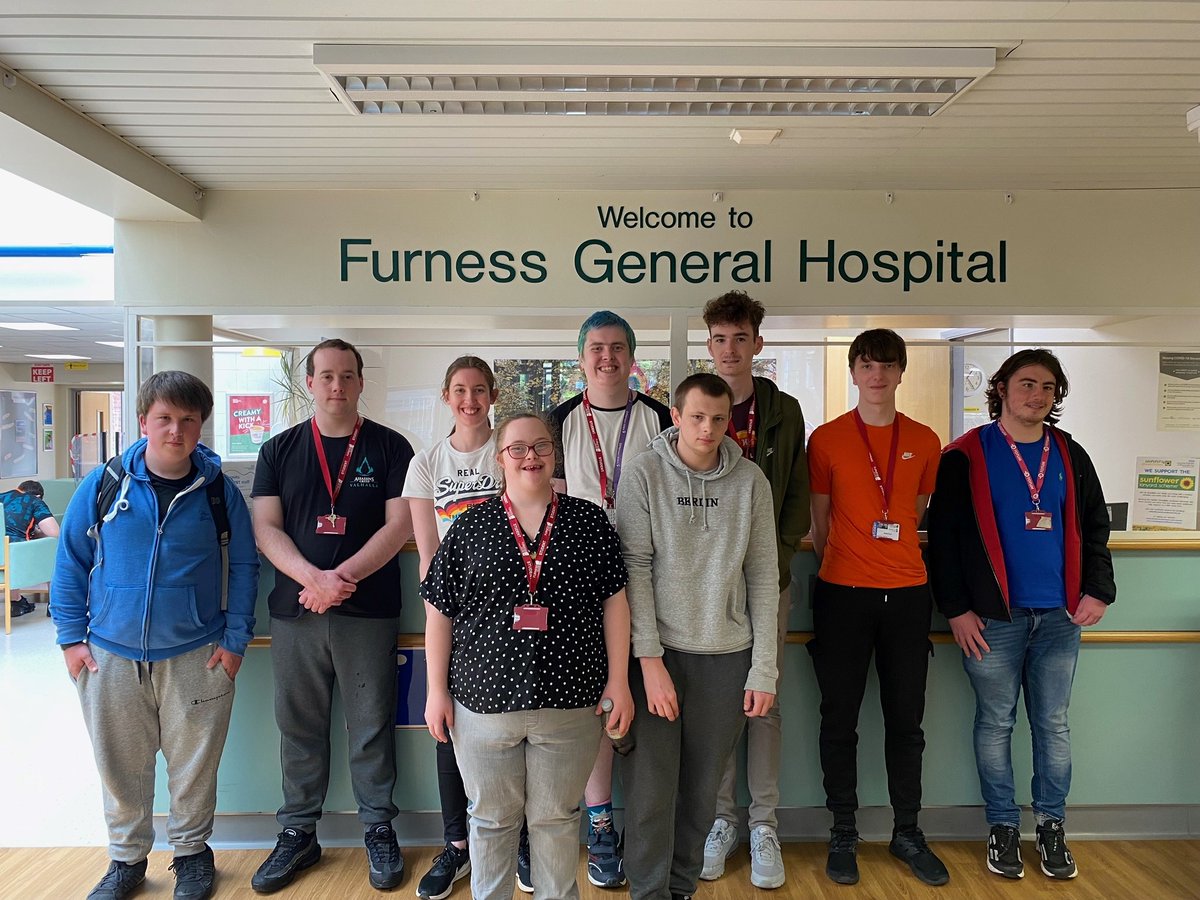 Yesterday our fantastic @dfnsearch cohort from @furness_college went to visit FGH ahead of beginning in September. We are incredibly lucky and excited to have them! Do say hello if you see them 👋 and if you would like to support our interns, please get in touch! #futureworkforce