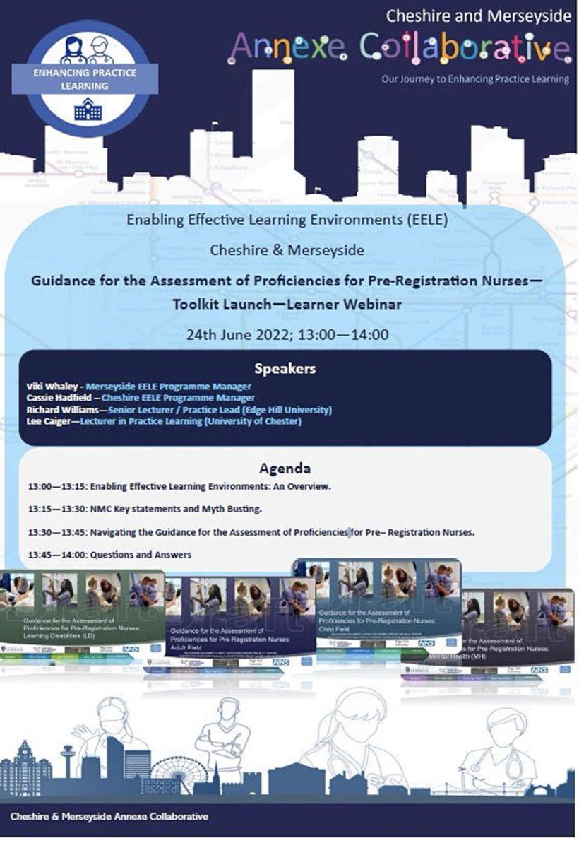 Viki Whaley (@whaleyviki) on Twitter photo The C&M Annexe Collaborative are hosting a webinar to launch the Guidance for Assessment of proficiencies for all C&M Nursing students this Friday- please see the link to book and share: eventbrite.co.uk/e/cm-pre-regis… look forward to seeing you <a href="/CMPLC_EELE/">C&M Practice Learning Collaborative (PLC) EELE</a> <a href="/NHSHEE_NWest/">NHSE Workforce, Training and Education – NW</a>
<a href="/CMAnnexeCollab/">Cheshire and Merseyside Annexe Collaborative</a> The C&M Annexe Collaborative are hosting a webinar to launch the Guidance for Assessment of proficiencies for all C&M Nursing students this Friday- please see the link to book and share: eventbrite.co.uk/e/cm-pre-regis… look forward to seeing you <a href="/CMPLC_EELE/">C&M Practice Learning Collaborative (PLC) EELE</a> <a href="/NHSHEE_NWest/">NHSE Workforce, Training and Education – NW</a>
<a href="/CMAnnexeCollab/">Cheshire and Merseyside Annexe Collaborative</a>