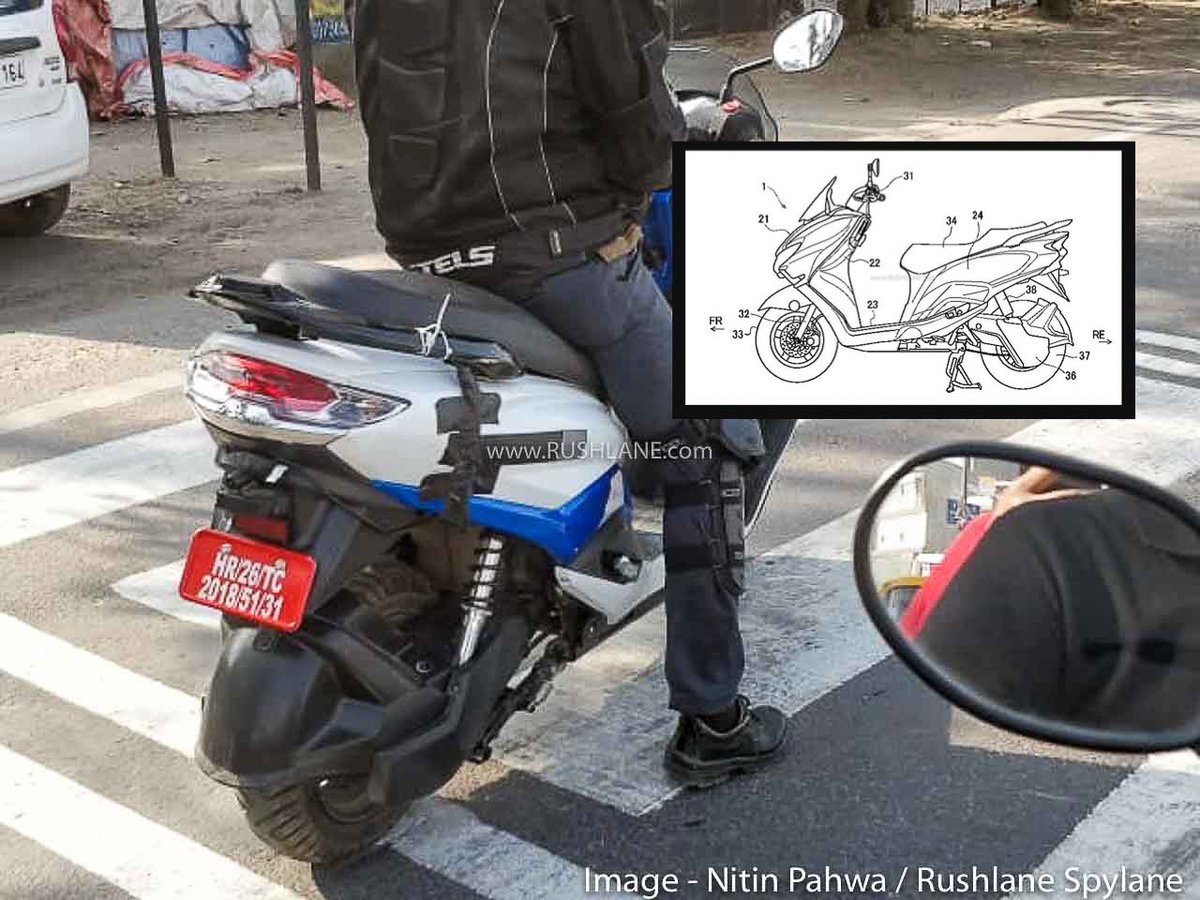 rushlane's tweet photo. Suzuki Burgman Electric Scooter Patent Leaks – Gets Chain Drive https://t.co/lia5NATgN8 https://t.co/0Tvipkr4oq