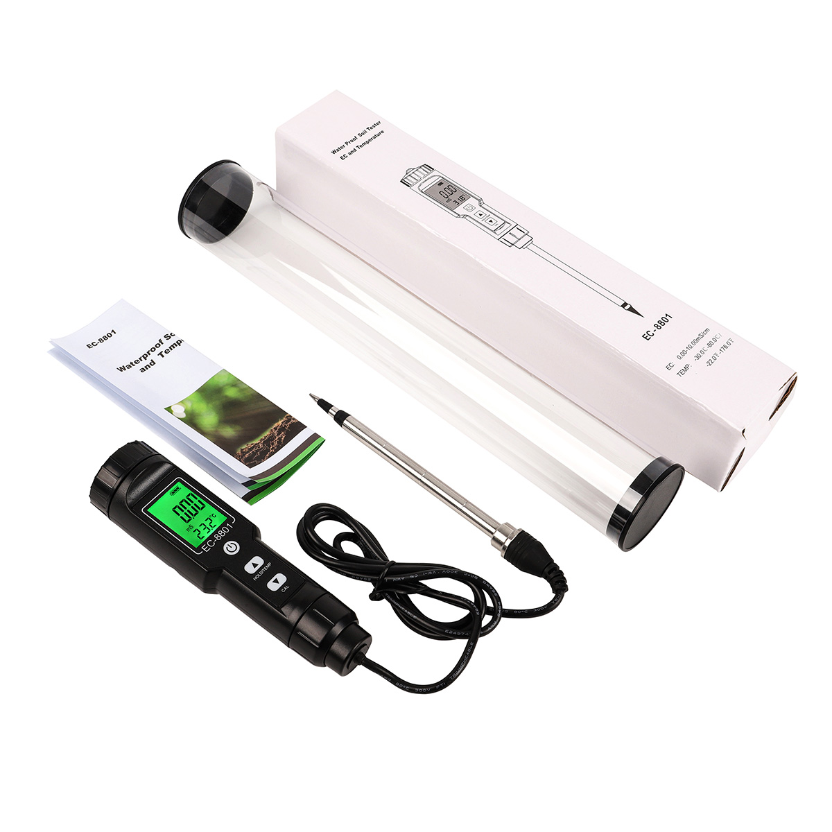 pHmeter6's tweet image. Model: EZ-8801
This product is a EC &amp;amp; Temp 2 in 1 testing instrument, it can measure both water and soil.

#ecmeter #ectester #tempmeter