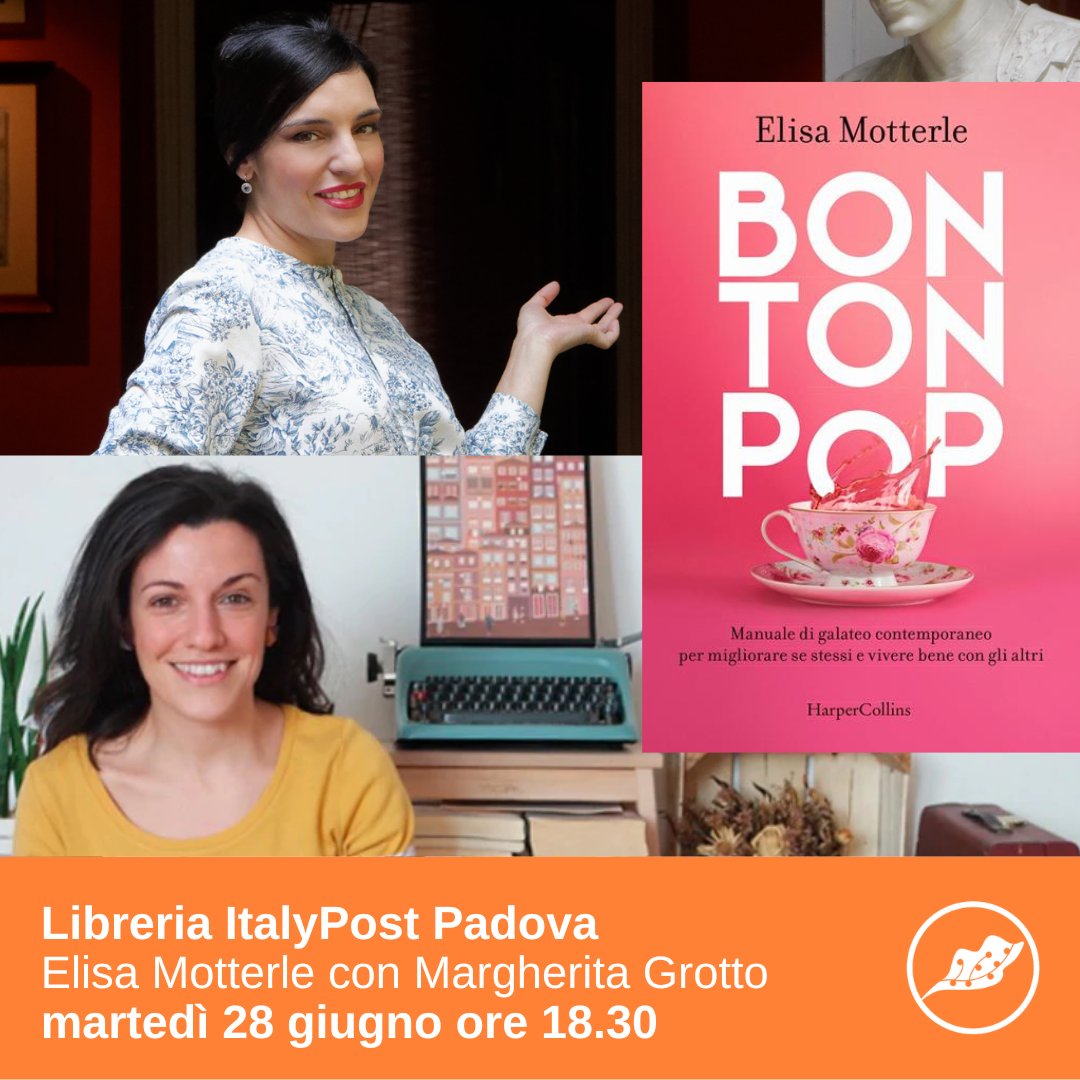 Martedì 28 giugno alle 18.30 Elisa Motterle (<a href="/Downtowndoll/">Elisa Motterle</a>) presenta "Bon ton pop" (<a href="/harpercollinsIT/">HarperCollins Italia</a>) con Margherita Grotto
 
Martedì del food, in partnership con  
<a href="/juliusmeinl1862/">Julius Meinl</a>
 
Scopri il programma e iscriviti su librerieitalypost.it