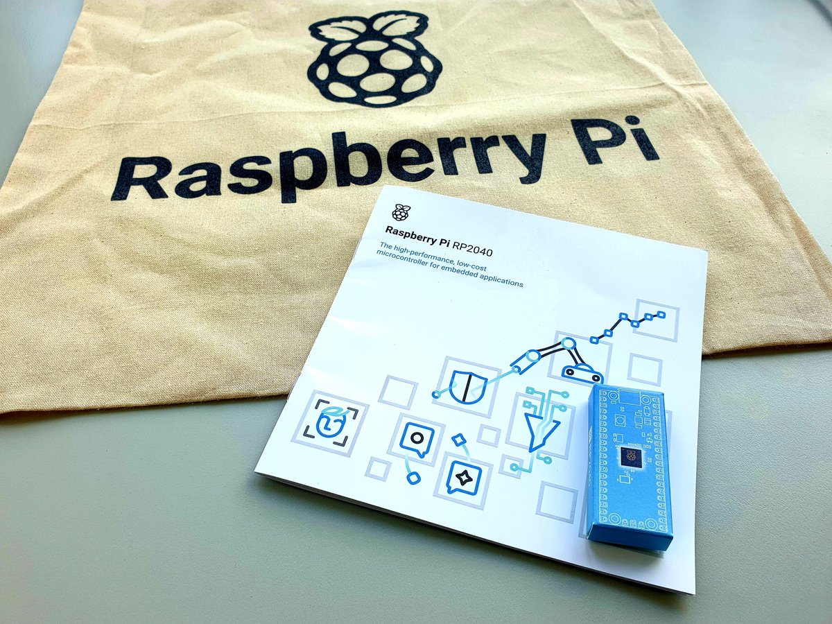 Neolker's tweet image. A gift from my colleague who attended #EmbeddedWorld2022 #EW22
Thanks @Raspberry_Pi for the #RaspberryPiPico