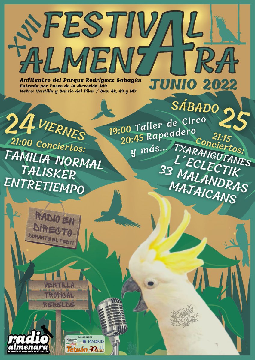 Nosotros estaremos el sábado pero el mejor festival de Madrid empieza el viernes. Check it.