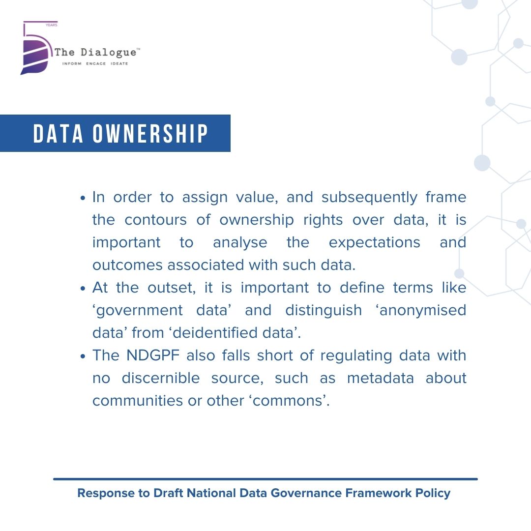 _DialogueIndia's tweet photo. #ReportLaunch: The draft National Data Governance Framework Policy (#NDGFP) is a testament to the regulatory foundation being laid for what is being termed as a framework for a ‘digital whole of government’.
➡️ Read here - https://t.co/9WOUaPHS8p. https://t.co/gwj2n2iRYh