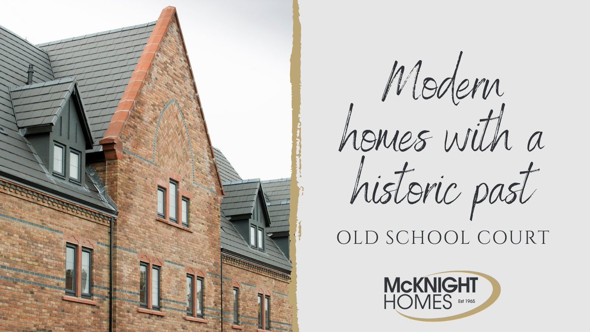 Old School Court brings together the old with the new to create a unique development in Carlisle 🧱 🔨

We wanted to maintain the history of the site, so we included the original features of Caldewgate School.

Find out more about our previous work ➡️  bit.ly/McKnightRecent…