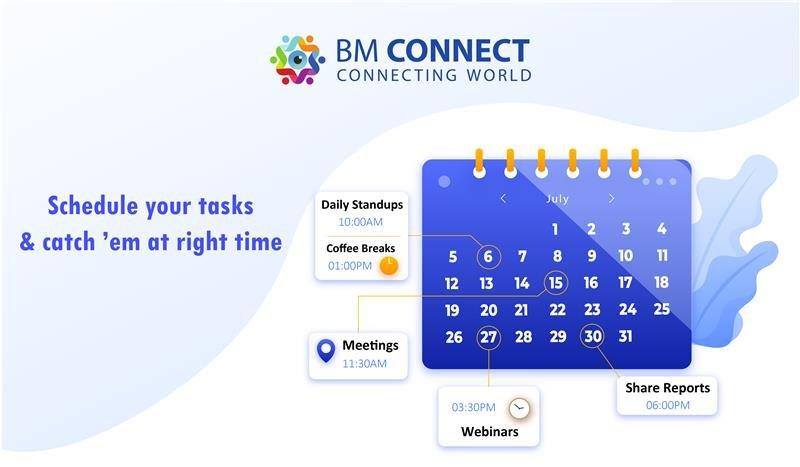 BM_Connect's tweet photo. You just can't afford to miss any meetings when you are working from home. So schedule them in your BM Connect calendar and be at calm for you will get reminders before your meetings. https://t.co/gWKkMExwH7 #webconferencing https://t.co/lnn4xZnaIq