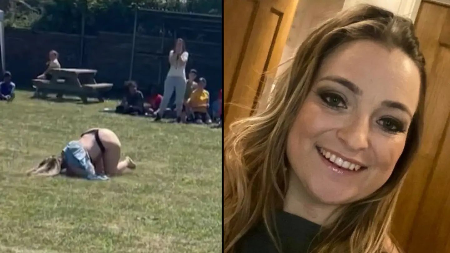 Ladbible On Twitter 🔔 Mum Who Fell Over At Daughters Sports Day And Mooned Entire Crowd