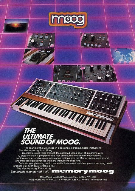 wearesegue's tweet photo. An amazing #retrosynthads from the Dutch marketing team for @moogmusicinc in 1983. An insane year when you think this dropped right after Roland's Jupiter-8, and right before the Yamaha DX-7 would change the industry for decades. If you want original #synthwave vibes this is it. https://t.co/u5ecI38l5T