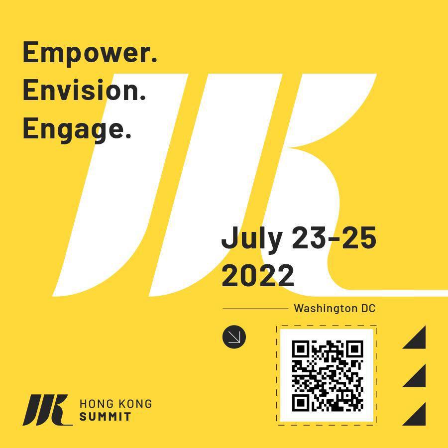 Stand_with_HK's tweet photo. 🇺🇸 ANNOUNCEMENT

We’re delighted to announce the 2022 #HongKong Summit, co-hosted by @Stand_with_HK and @hkdc_us!‼️ 

Empower. Envision. Engage.
Hong Kong Summit 2022
July 23rd to 25th, Downtown Washington DC

Application link: https://t.co/yTDQiyAn2M

🧵 Thread 1/3 👇 https://t.co/lTRkLlBctP