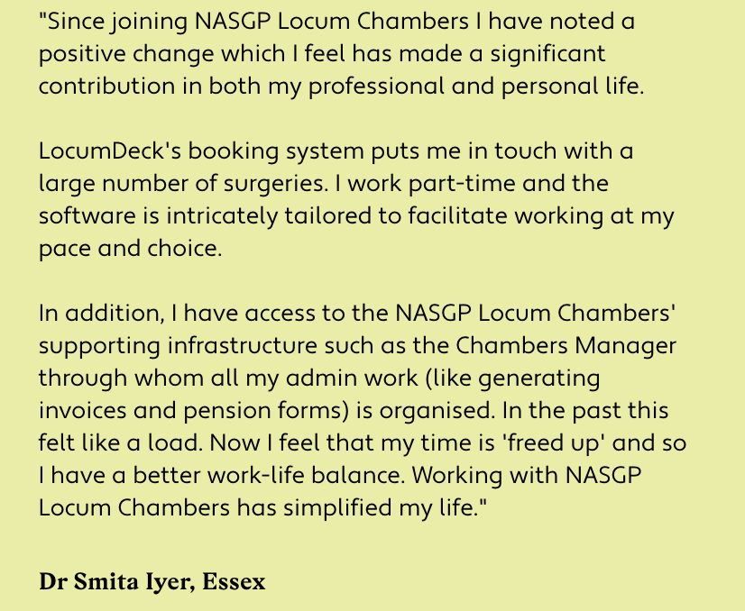 ⭐️ Read our NASGP Locum Chambers reviews: nasgp.org.uk/testimonials/