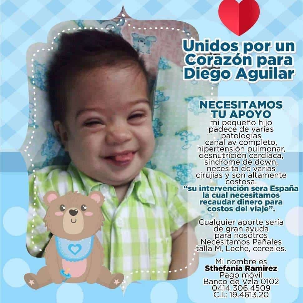 Unidos por un corazón para el bebé Diego Aguilar ♥️♥️ gracias por sus RT’S