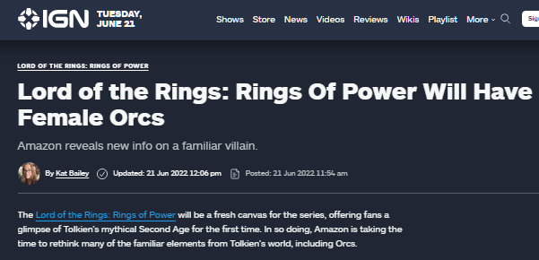 Finally! Female Orcs!!
Sexism is conquered by Amazon!!!
Now women can see themselves in something that is pure evil!