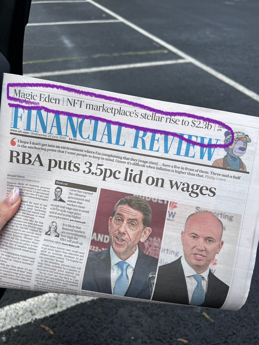 guys we made it on the front page of <a href="/FinancialReview/">Financial Review</a> 🤩🇦🇺 🙌🏼🤌🏼🦘