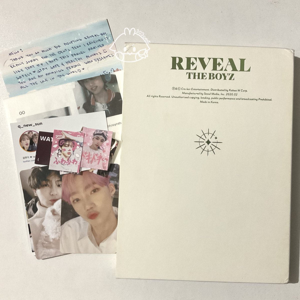 303cart's tweet photo. 💌 [ #303mails ]

already received my reveal boy ver today ! so happy to finally have a copy of this album 🥲🫶🏻 thank you so much for being accommodating @kyunyu00 ! til next time >< https://t.co/9Dqpa2gScc