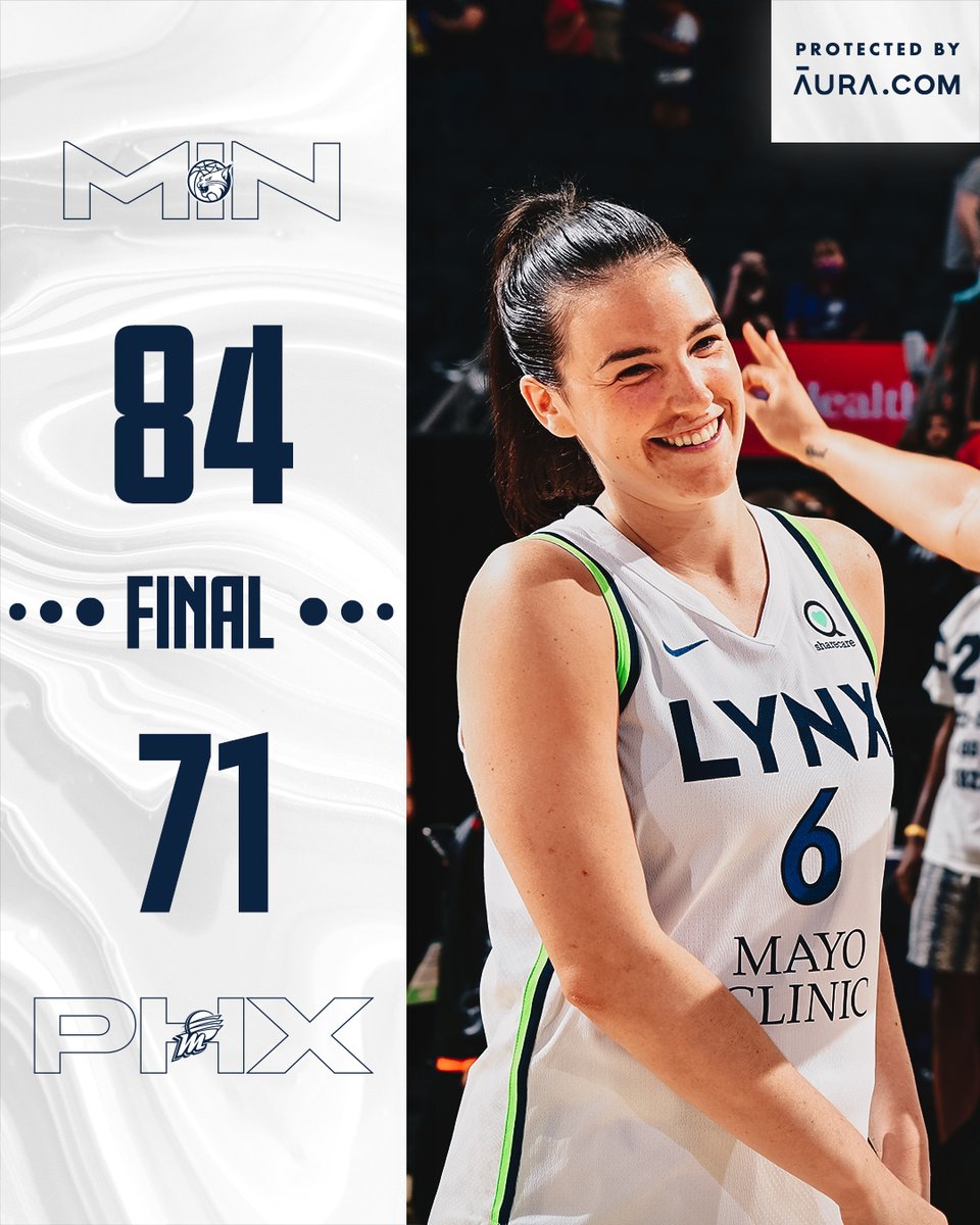 minnesotalynx's tweet photo. MAKE THAT 10 STRAIGHT W'S IN PHOENIX https://t.co/Zanw1x3f8u