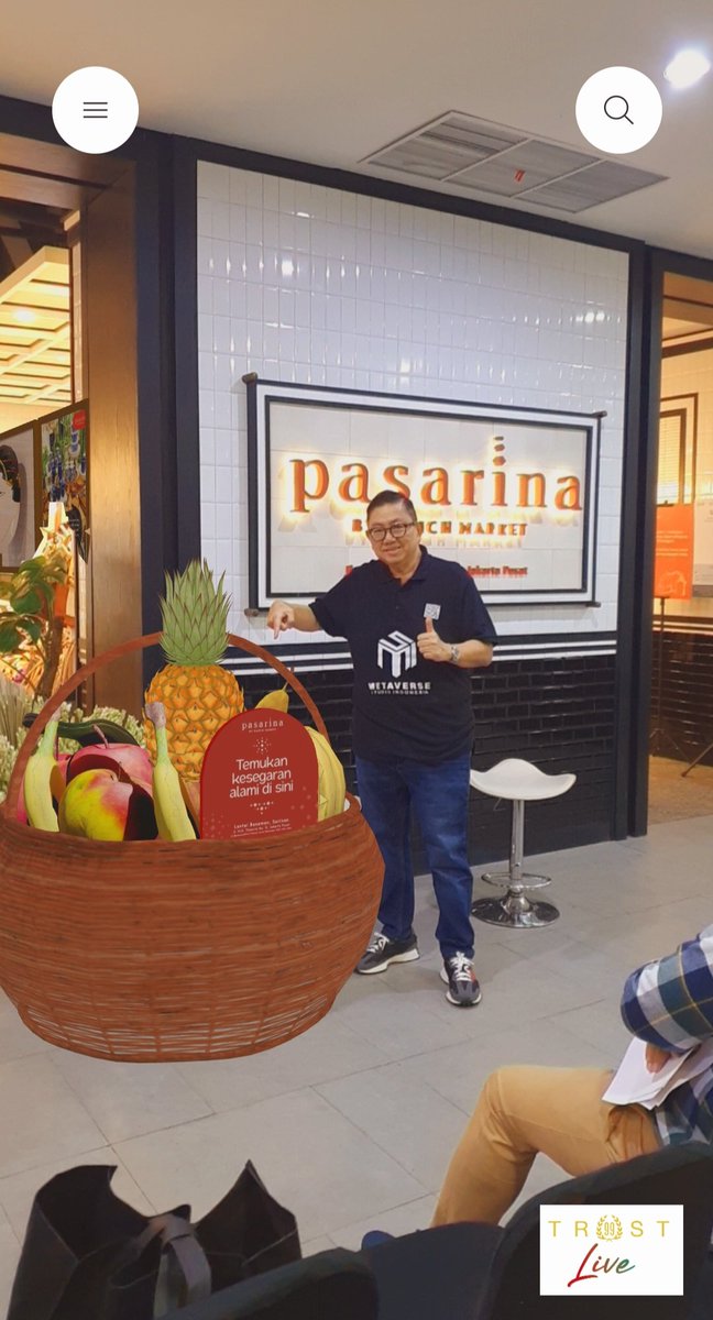 Introducing Pasarina Trust Live by Metaverse Studio Indonesia, media expose today at Sarinah Thamrin Jakarta. The first metaverse feature for retail business in Indonesia!