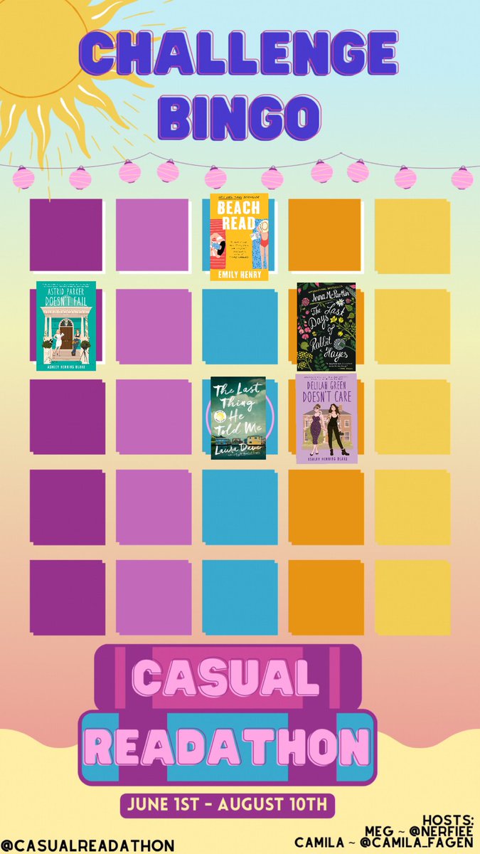 CasualReadathon's tweet photo. Just finished my fifth book!! 🎉 How are y’all doing? Anything to recommend?? - Meg

#CasualReadathon #BookTwitter #reads #reading https://t.co/6cLV0g7XEp