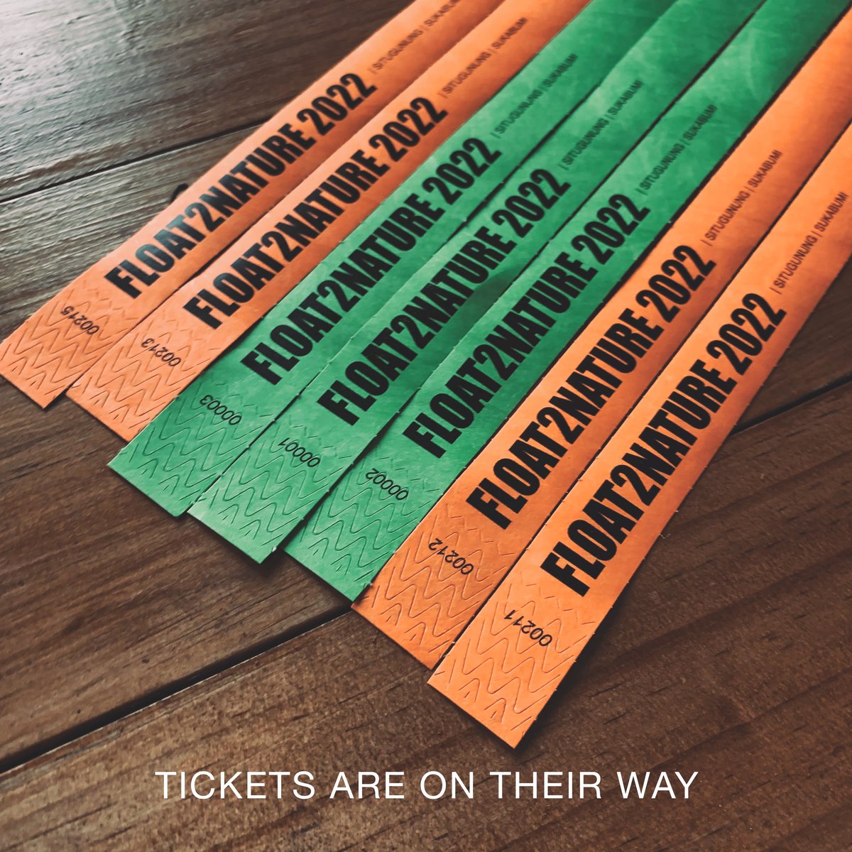 Tiket/wristband #F2N2022 sudah mulai dikirim. Mohon lakukan konfirmasi penerimaan barang segera setelah tiket diterima. Buat teman2 yg beli tiket dari peserta yg batal hadir, mohon pastikan kalian mendapatkan tiket ini, bukan invoice atau lainnya.