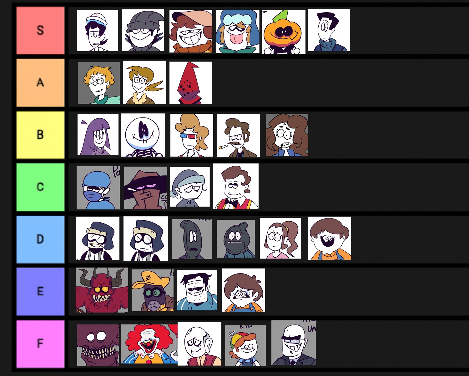 UPDATED) every character and names : r/spookymonth