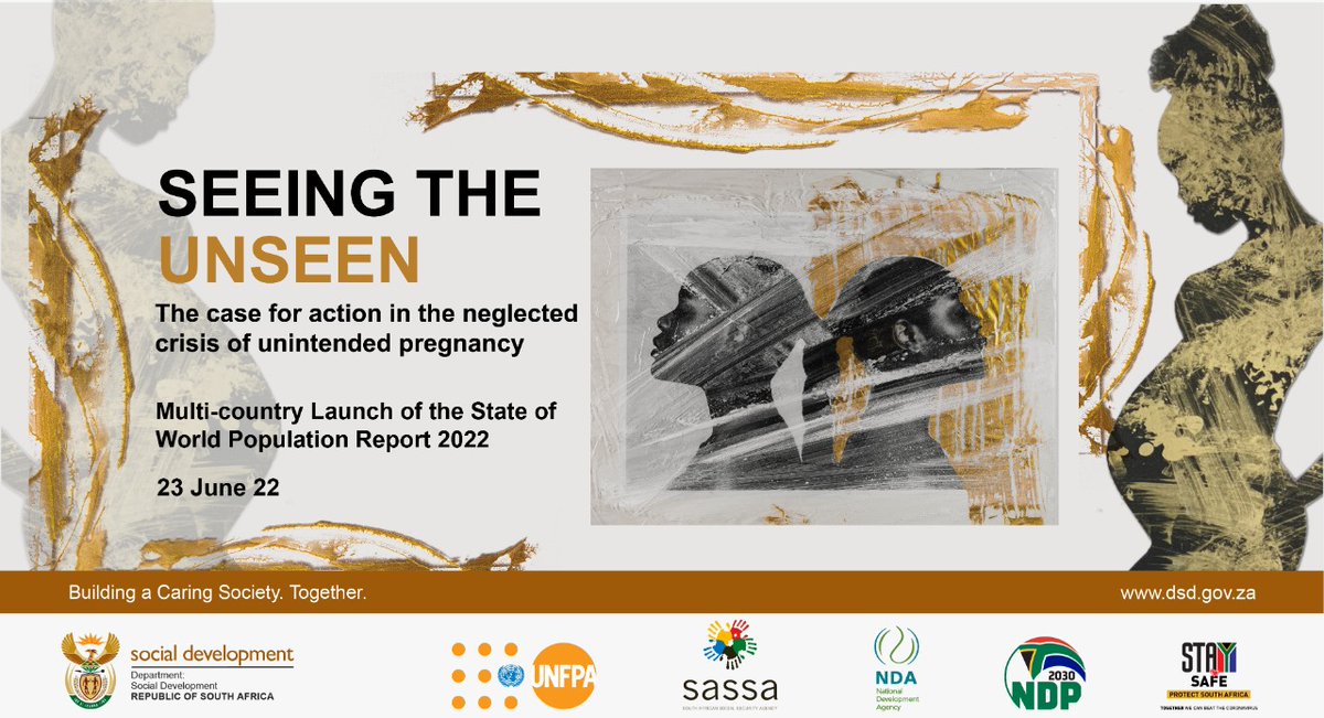UNFPASA's tweet photo. We are excited that tomorrow @UNFPASA @UNFPA_ESARO & @The_DSD are launching the 2022 State of the World Population report in Durban. The #SWOP22 report reveals the scope & impact of unplanned pregnancy on women, girls, households, societies, countries, & global development. https://t.co/fwU6maQBh6