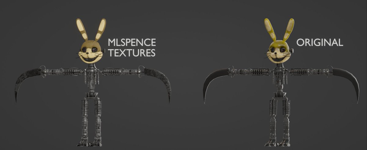 MLSpence3D's tweet image. Here is a better look at the new ScytheTrap textures! 
#FNAF #SSR #Blender3d