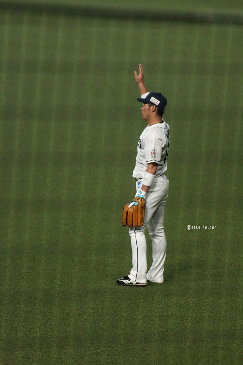 mathunnpicture's tweet photo. 交流戦・西武 vs 巨人の試合を観ました その９ (2022年6月7日撮影＠ベルーナドーム) 
西武 岸潤一郎選手 https://t.co/mONx99pHvA
