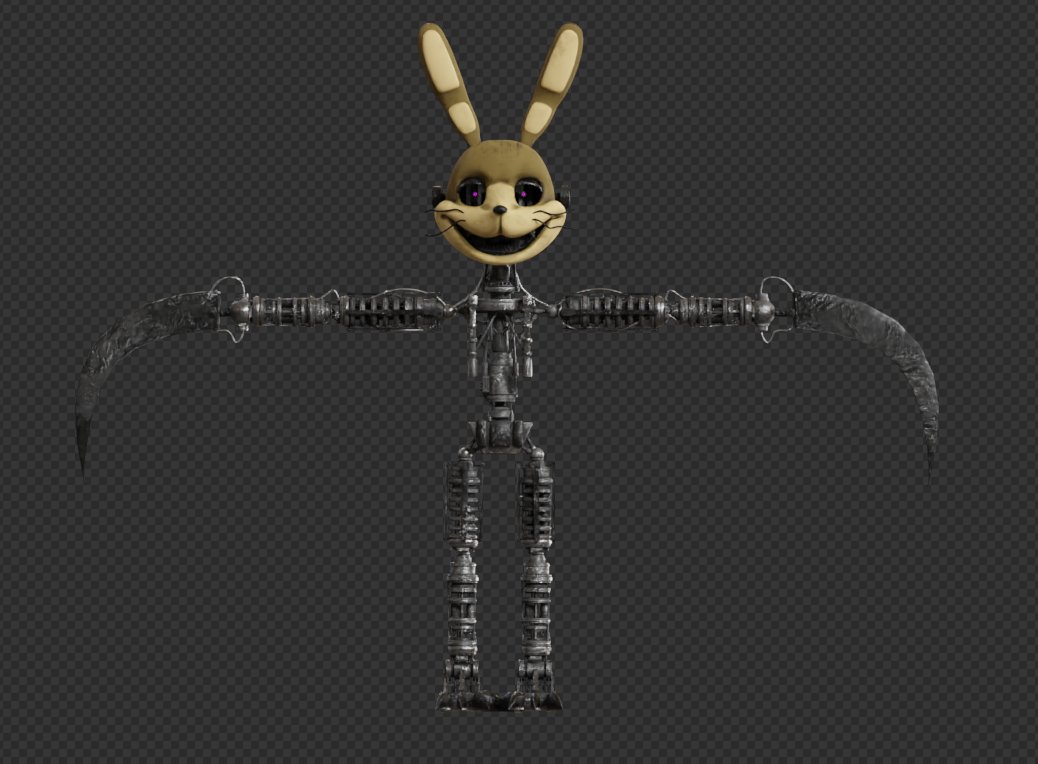 MLSpence3D's tweet image. Here is a better look at the new ScytheTrap textures! 
#FNAF #SSR #Blender3d