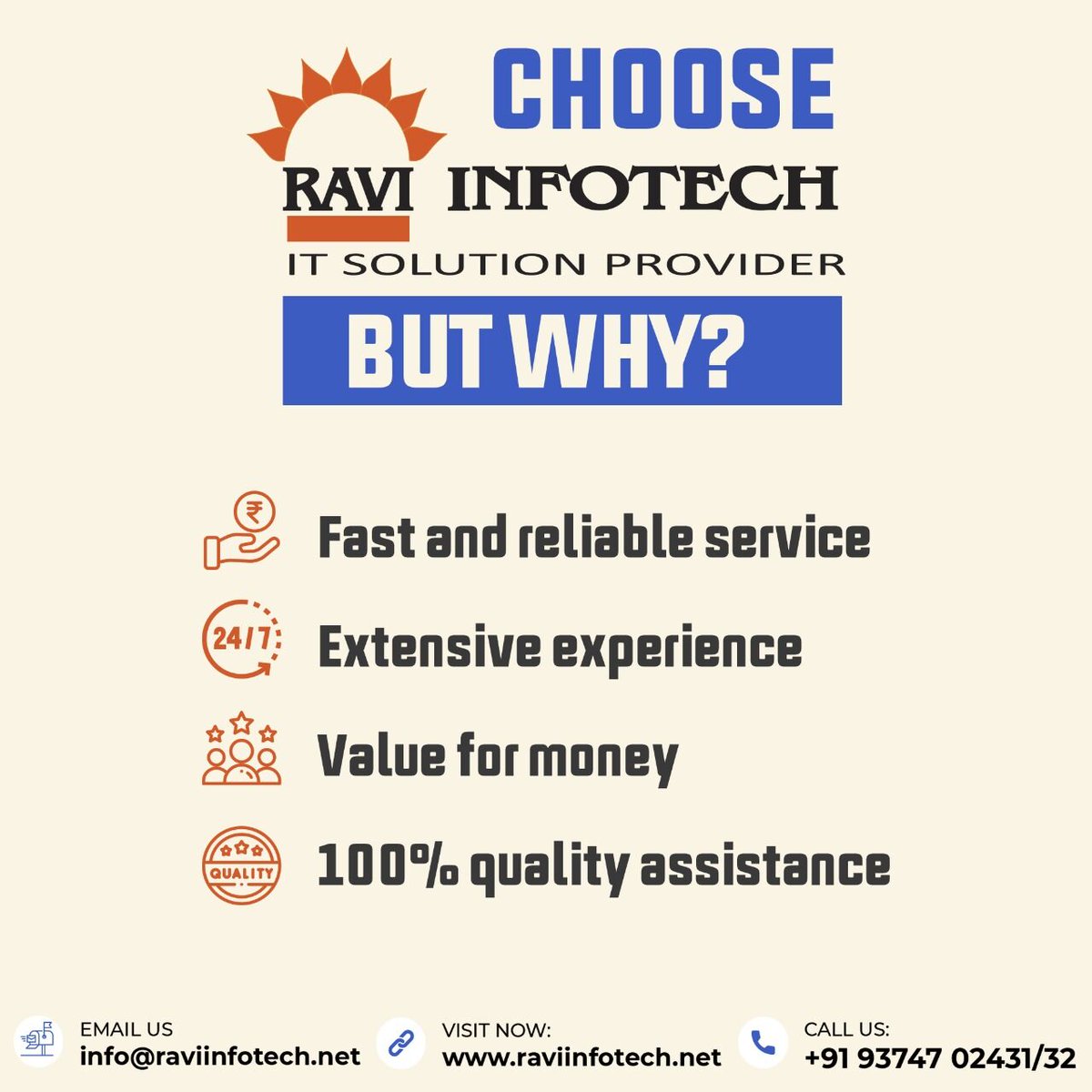 raviInfotechvad's tweet photo. Whether it is installation or maintenance, we deal with all.
call us today! +919374702431/32
visit:https://t.co/jq19pK7wvl
#itsolutions #itservices #networkingsolutions #networksupportsolutions #reliableservices #networkcabling #internetnetworking #raviinfotech #vadodaracity https://t.co/OQdi6qzqDC