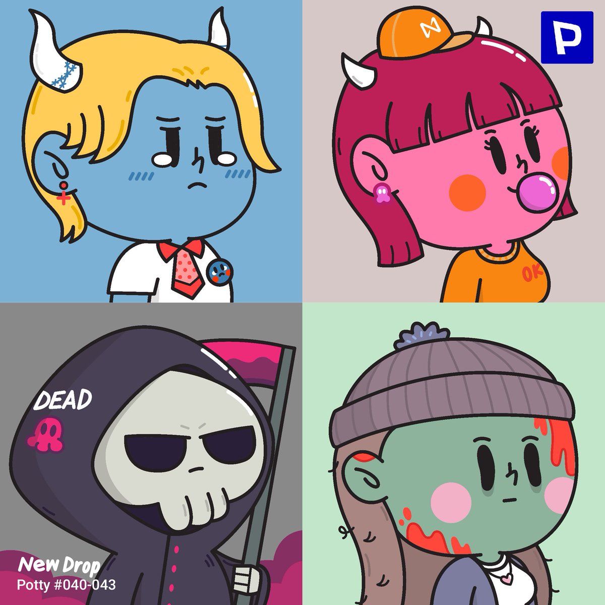 🚀New Drop Tonight
22/06/2022 at 9PM  <a href="/ParasHQ/">Paras</a>
.
Potty Collection. Undead is here.
คืนนี้ 3ทุ่มมี new drop นะทุกคน ฝากติดตามครับ 🙏🏻😊 Its ok to be yourself.
.
paras.id/collection/pot…
.
#NFTCommumity #NFTTHAILAND #NFTartists #NEARnft #NEARProtocol #NFTdrop