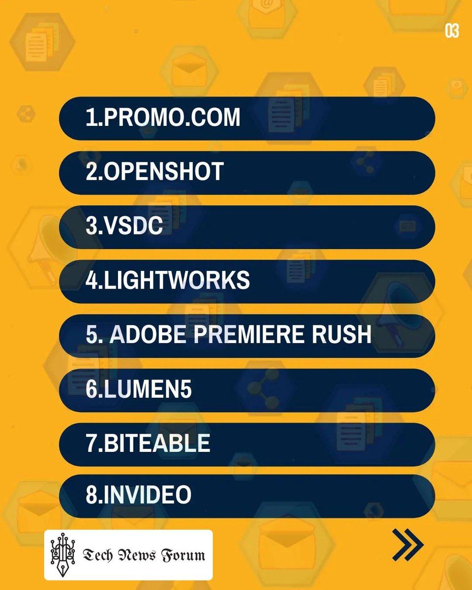 technews_forum's tweet image. Are you searching for the best video editing software platforms?

Here are the best 32 tools that can be the Game Changer for you!!

#VideoEditingSoftware #Video #VideoEditorTools #VideoEditingTools