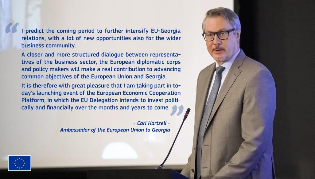 Yesterday we launched the European Economic Cooperation Platform. Crucial to have a stronger European business voice at a time when EU-Georgia cooperation is set to intensify!

europa.eu/!kxjcXN

#EU4Georgia