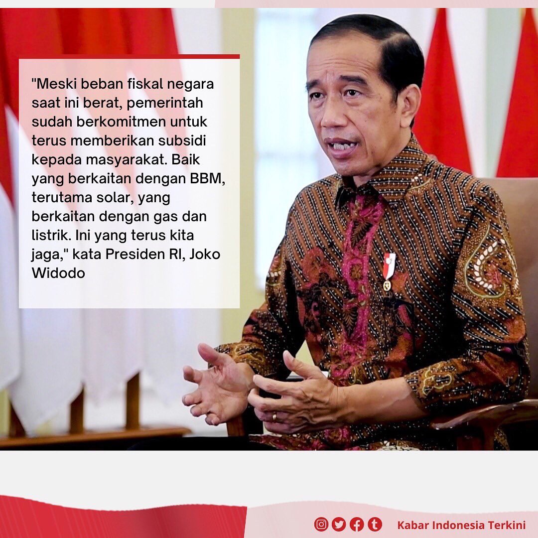 natasya_puspa4's tweet photo. Pak Jokowi berkomitmen memberikan subsidi kepada masyarakat, di tengah naiknya harga energi global.
#subsidienergi #jokowi #g20 #kemekeu #BeraniBerbagiKebaikan #ZBFS #JakartaHajatan495 https://t.co/fhQv3yTfzy