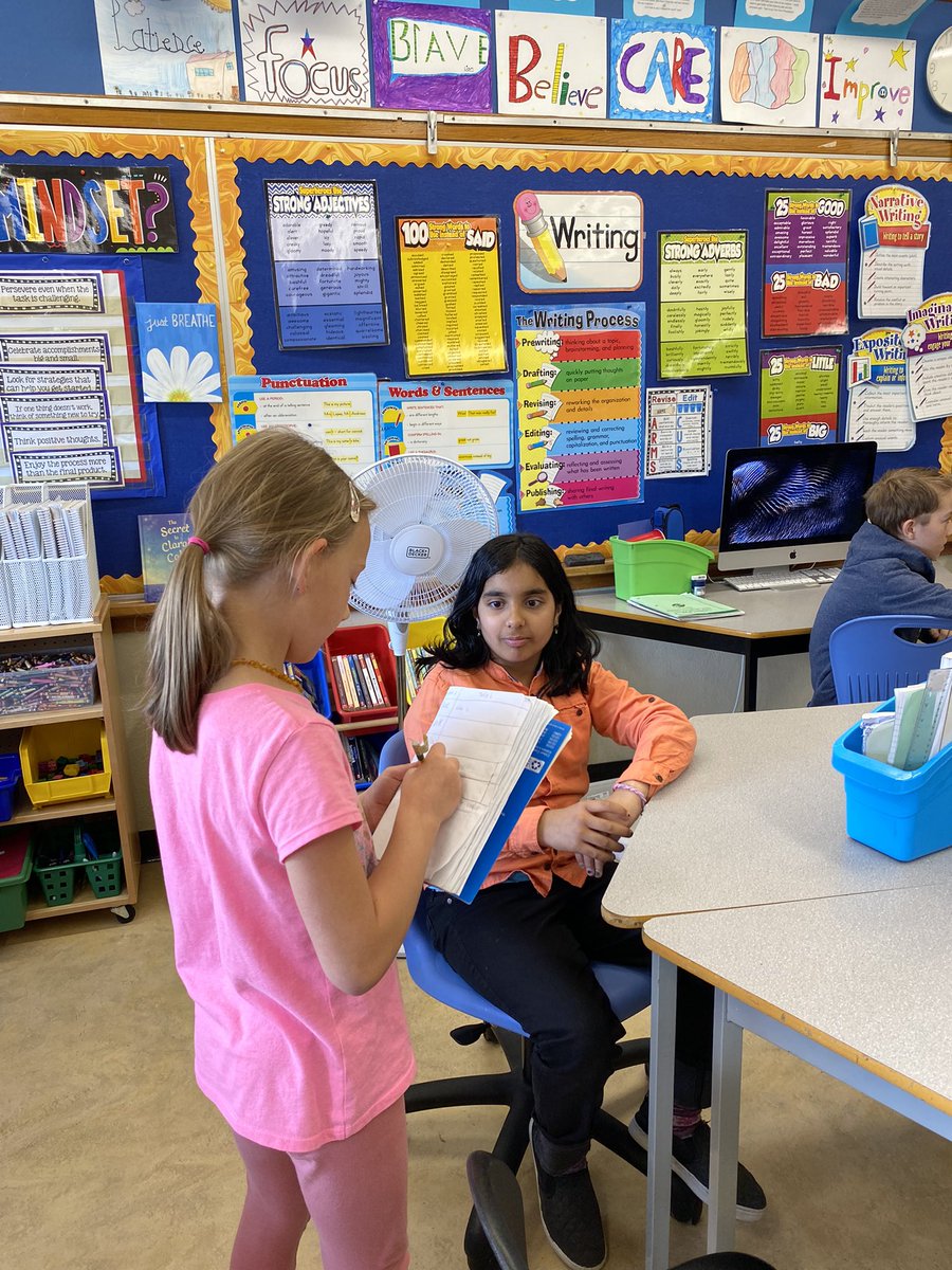 We always enjoy spending time with our grade two buddies! ❤️ Today they visited our classroom to ask survey questions. <a href="/BelParkCBE/">Bel-Park School CBE</a>
