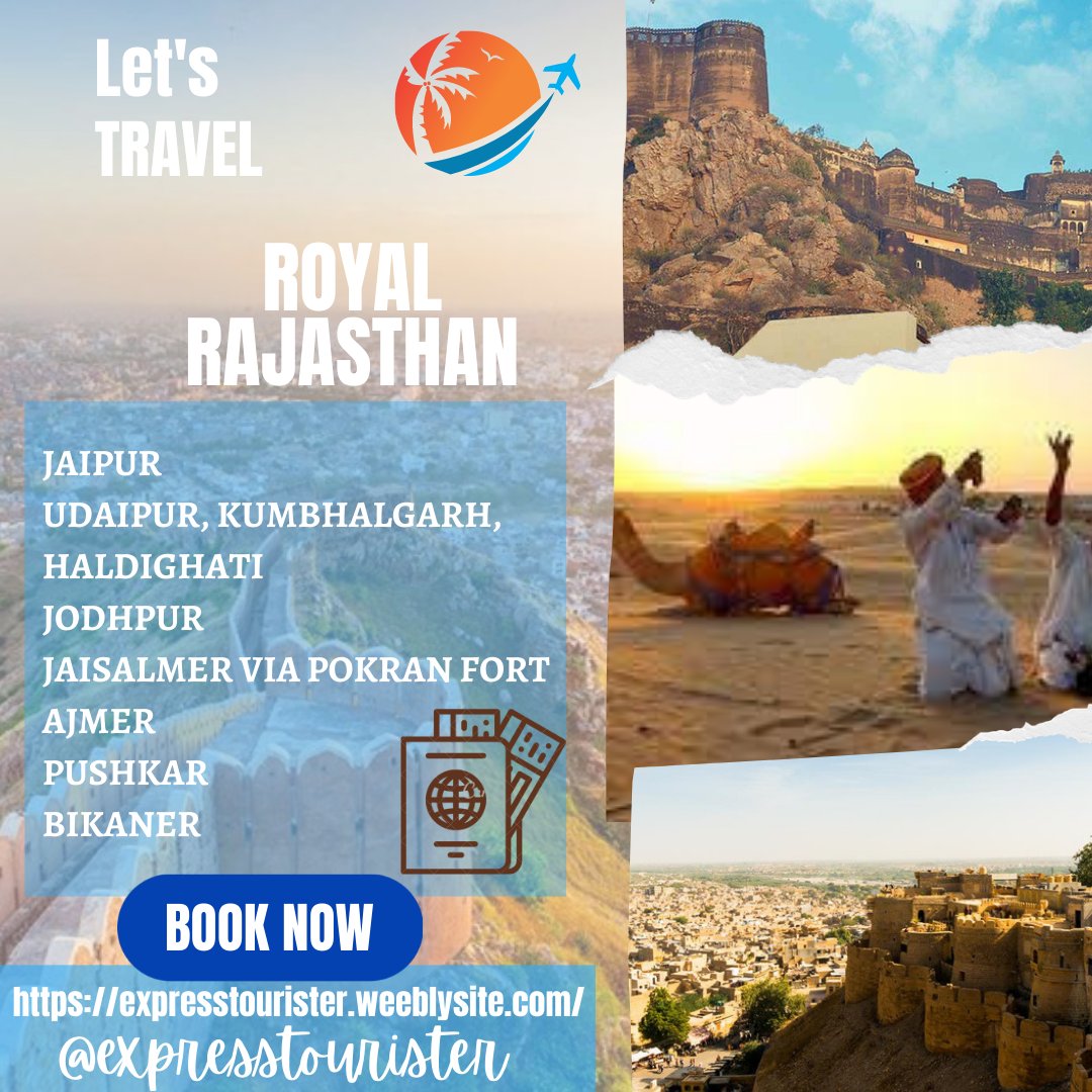 When We Heard About Rajathan Our Mind Has Two Major Thoughts;First Thought Is 'ROYAL' And Second is'TRADITIONS' And 'CULTURE' And Obviously FOOD😅Let's Travel ROYAL RAJASTHAN @expresstourister #royalrajasthan #budgettourpackage #rajasthanifolk #rajasthaniculture #rajasthantourism