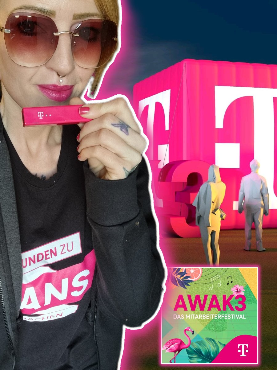 Heute ist es soweit! Die #DeutscheTelekom veranstaltet für ihre Mitarbeiterinnen das wohl größte Sommerfest, dass es bei der Telekom jemals gab. Läuft bei uns😇 #AWAK3 
#Werkstolz #Telekomambassadors
Danke an ALLE die das AWAK3 auf die Beine gestellt haben.